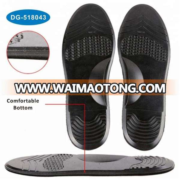 New Style soft comfortable silicon gel shock absorption foot pain relief massage insole with black color